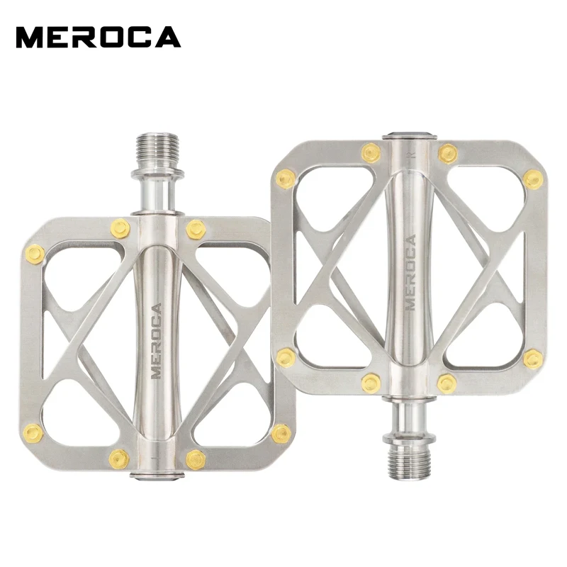 meroca-titanium-alloy-pedals-anti-slip-bicycle-pedals-ultra-light-3-bearing-mountain-bike-universal-pedal-bicycle-accessories