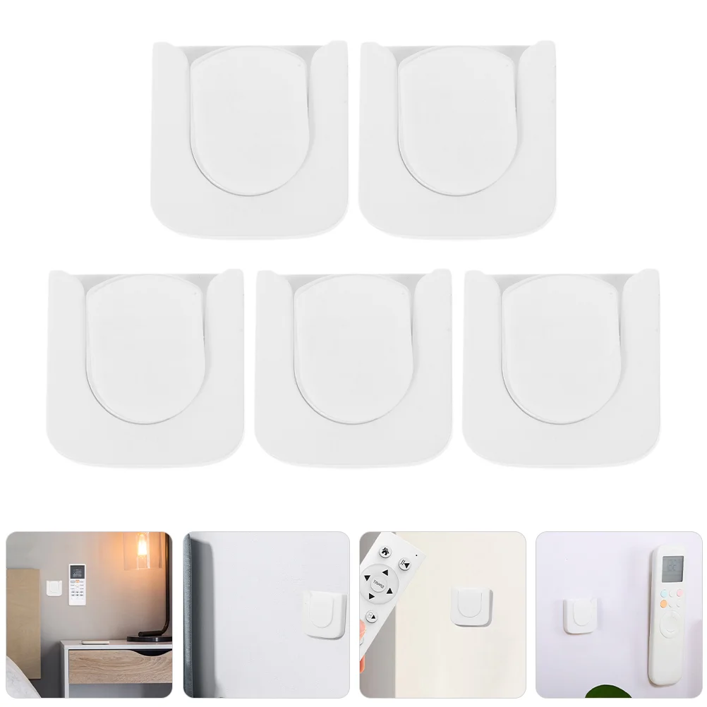 5 Pcs Supporti Per Telefoni Cellulari Staffa Per Telecomando Chiave Magnetica Per Montaggio A Parete Appesa Bianca