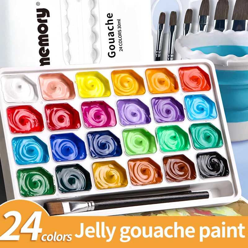 paleta-de-tintas-aquarela-guache-artist-pigmento-artistico-caixa-portatil-gelatina-nao-toxica-24-cores-30ml