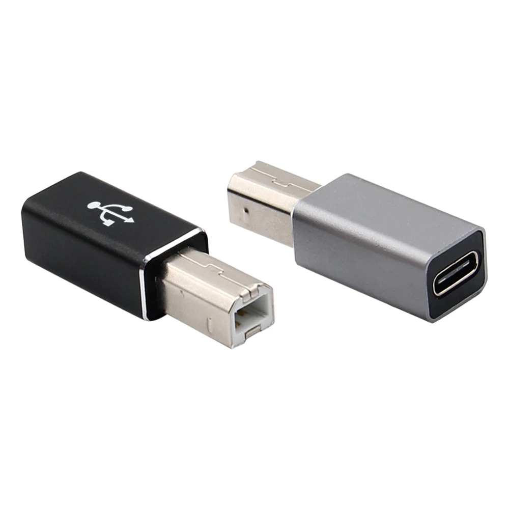 USB 유형 C 암-USB B 수 스캐너 변환기 프린터 MIDI 컨트롤러 피아노 키보드 용 남성 어댑터 연결 변환기