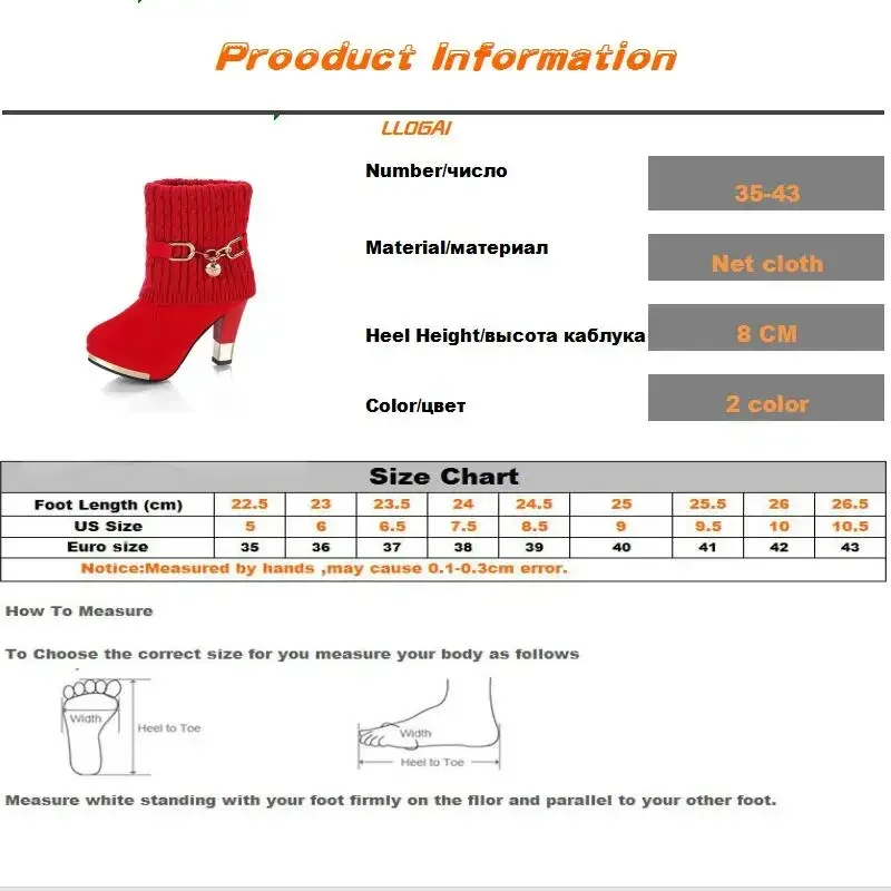 Super High Heels Platform Shoes Women High Heels Women Pumps Shoes Pointed Toe Suede Ankle Boots for Women Thick Heels Boots NEW 6