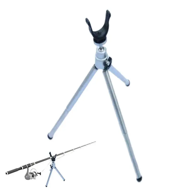 

Fishing Pole Support Frame Aluminum Alloy Portable Folding Fishing Rod Tripod Stand Telescopic Fishing Rod Bracket Holder