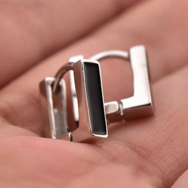 뜨거운 판매 한국어 접착제 SquareEarrings 간단한 기질 절묘한 뜨거운 Semale 섹시한 보석 선물 후프 귀걸이