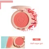 New 6 Colors Blush Makeup Palette Mineral Powder Red Rouge Lasting Natural Cream Cheek Tint Orange Peach Pink Blush Cosmetic 5