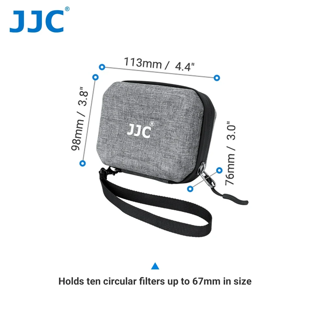 JJC Hard Shell Travel Lens Filter Case For 4X Filters Dia. ≤ 95 Mm, Water & Dust Resistant 58mm 62mm 67mm 72mm 77mm 82mm CPL ND UV Filter Pouch Pockets Carry Storage - View #9