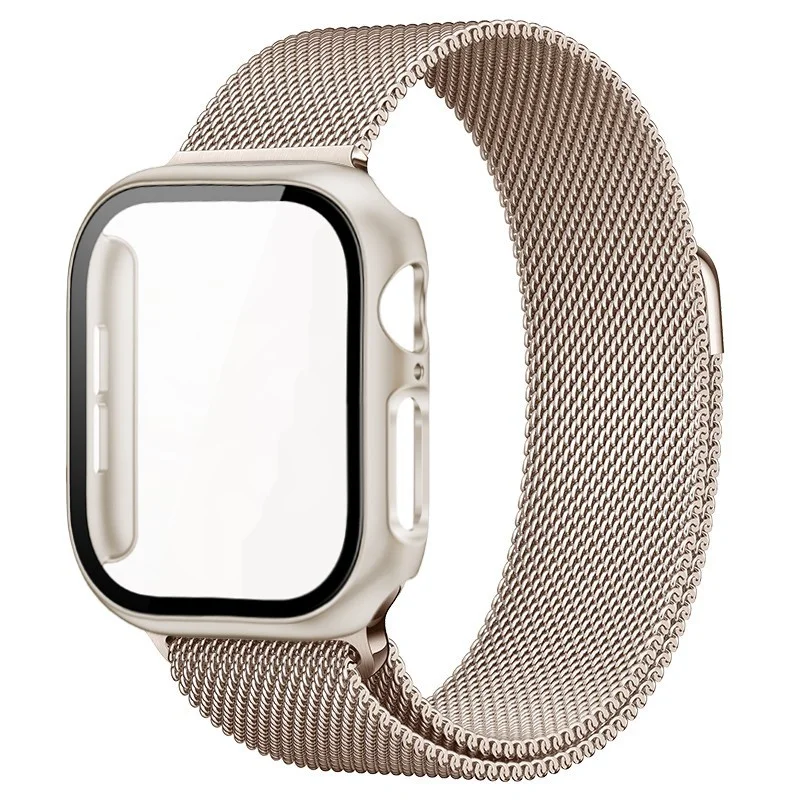 รูปสินค้า สายโลหะ Starlight Milan + เคส Apple Watch หลายขนาด