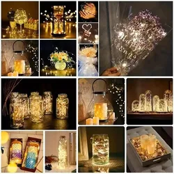 10pcs Colorful LED Battery - Powered Fairy String Lights for Indoor & Outdoor Decor (Warm White)