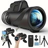 80x100 Portable Zoom HD 5000M Telescope Folding Long Distance Mini Powerful Telescope for Hunting Sports Outdoor Camping Travel 1