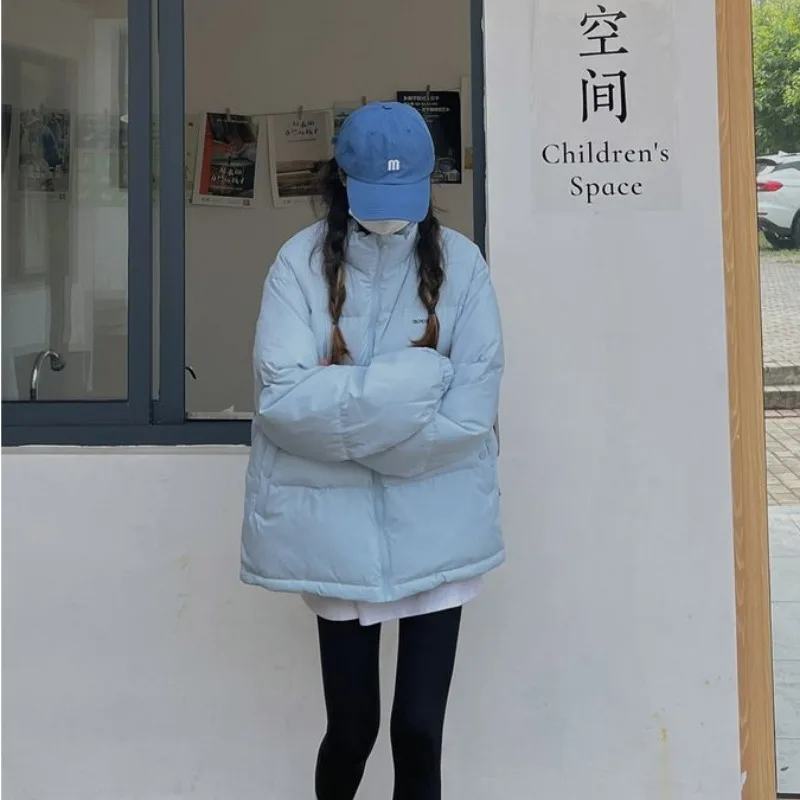 2023 New Women Down Jacket Winter Coat Female Short Parkas Loose Thick Warm Outwear Leisure Time Versatile Fashion Overcoat