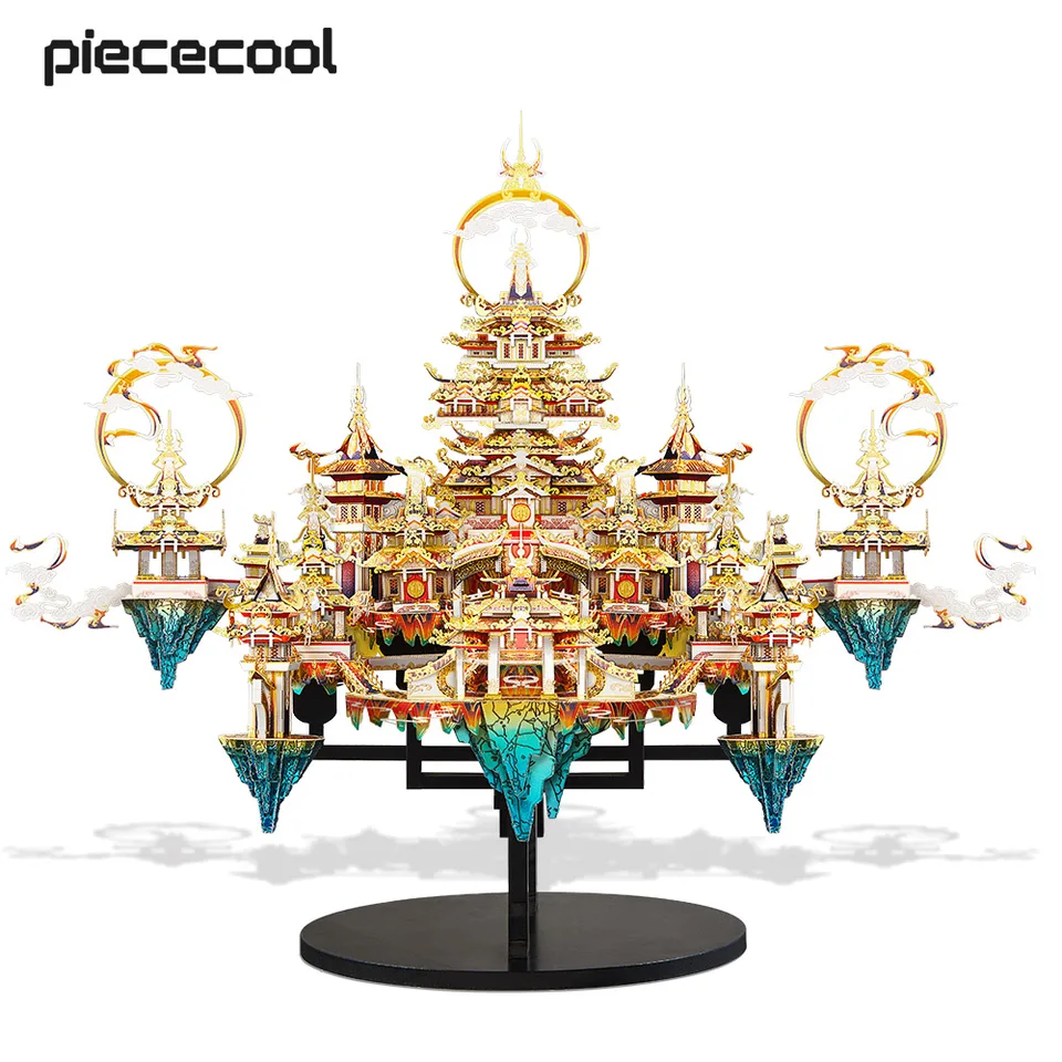 Piececool 3D Metal Puzzle Lingxiao Palace Assembly Model Kits for