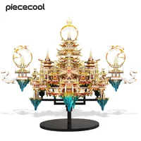 Piececool 3D Metal Puzzle Lingxiao Palace Assembly Model Kits for Adult Jigsaw DIY Set for Brain Teaser Home Decoration 1