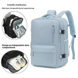 Versatile 30L Unisex Travel Backpack - Compact Cabin Carry - On & Everyday Use - 12 inches (Light Blue)