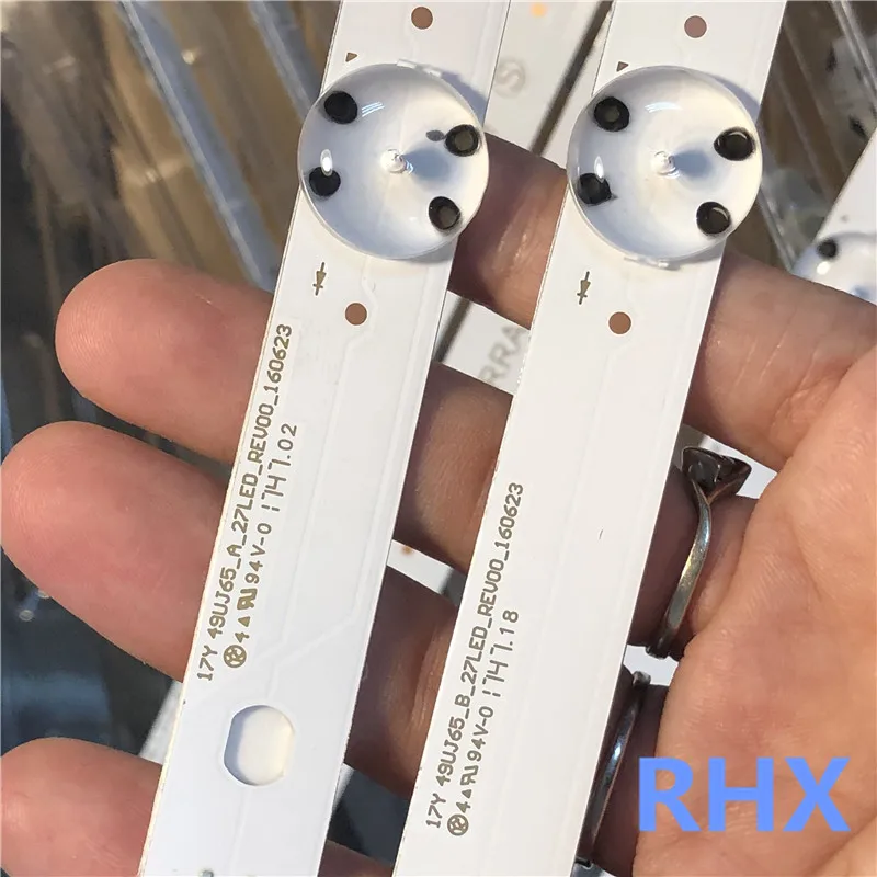 New Kit 6 PCS LED backlight strip 49UJ701V 49UJ65 A B TYPE 17Y 49UJ65_A_27LED 49UJ65_B_27LED led backlight kit