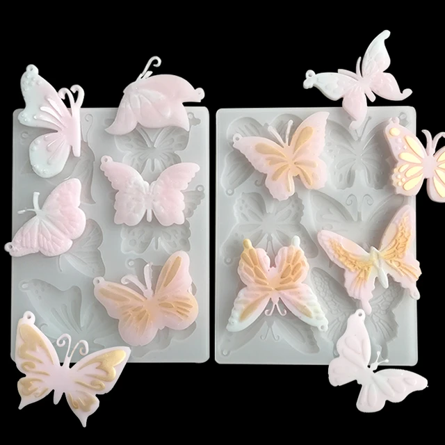 3D Butterfly Fondant Cake Mold Butterfly Shape Silicone Baking Mold  Chocolate Baking Fondant Cake Decorating Tools Resin Mould - AliExpress