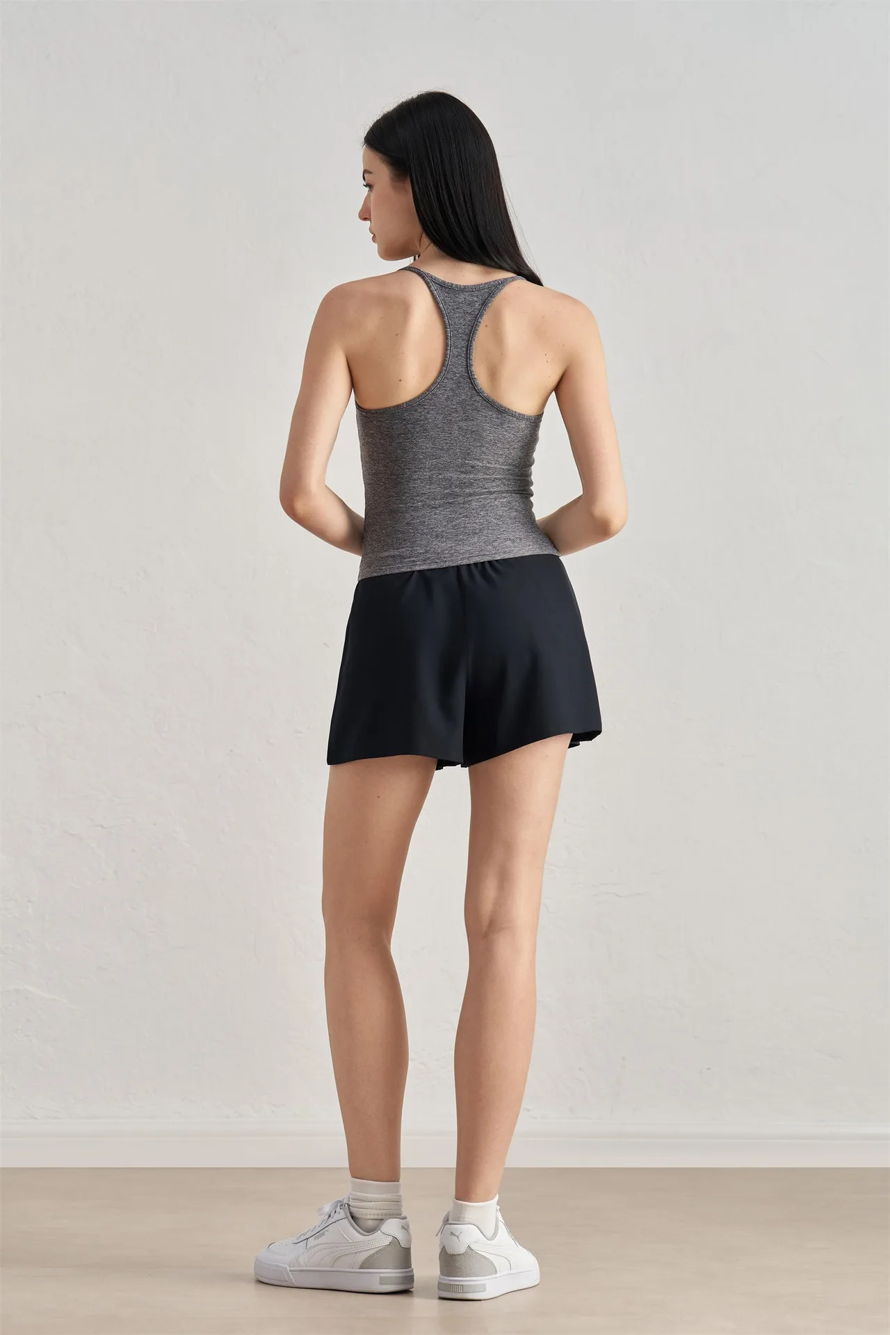 Women Tennis Shorts With Underpants High Waist Yoga Fitness Shorts Gym Workout Quick Dry Running Loose 2 In 1