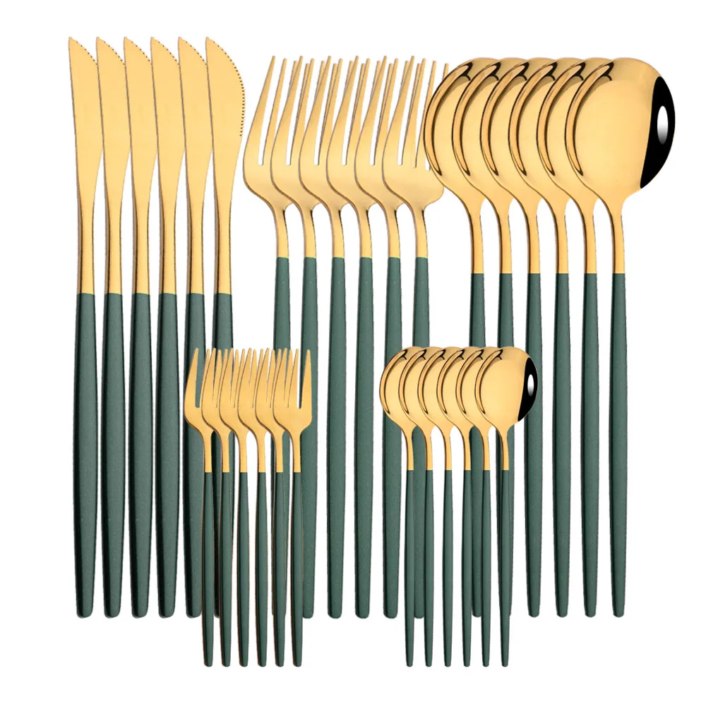 30Pcs Green Gold