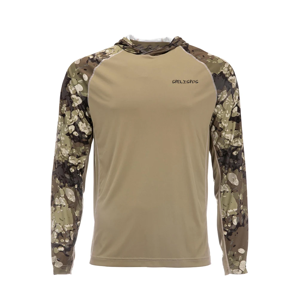 Men's Hoodies Fishing Shirts Summer UPF 50+ Jersey Apparel Long Sleeve Clothing Racing Running Sportwear Uniform Shirts Fish Top