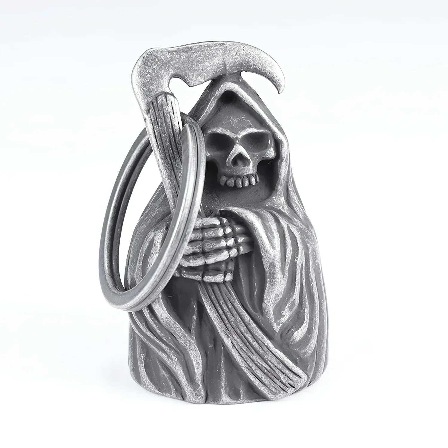 Lion King Pendant and Keychain with Uniquely Carved Bell - Retro Design