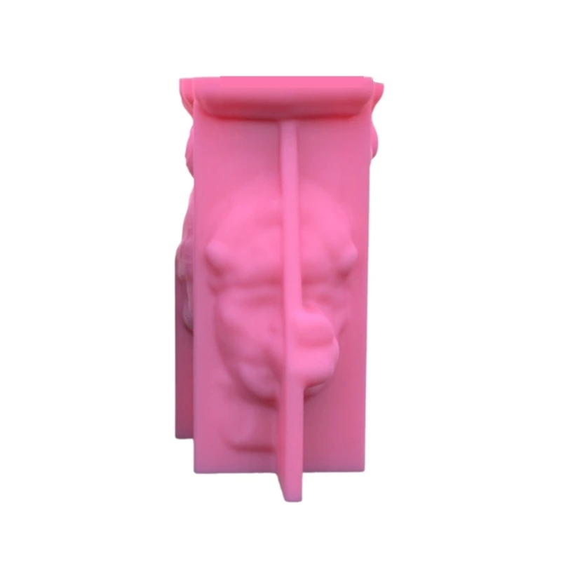 Concrete Mold Collie Silicone Vase Mold for Crafting Concrete Flowerpot