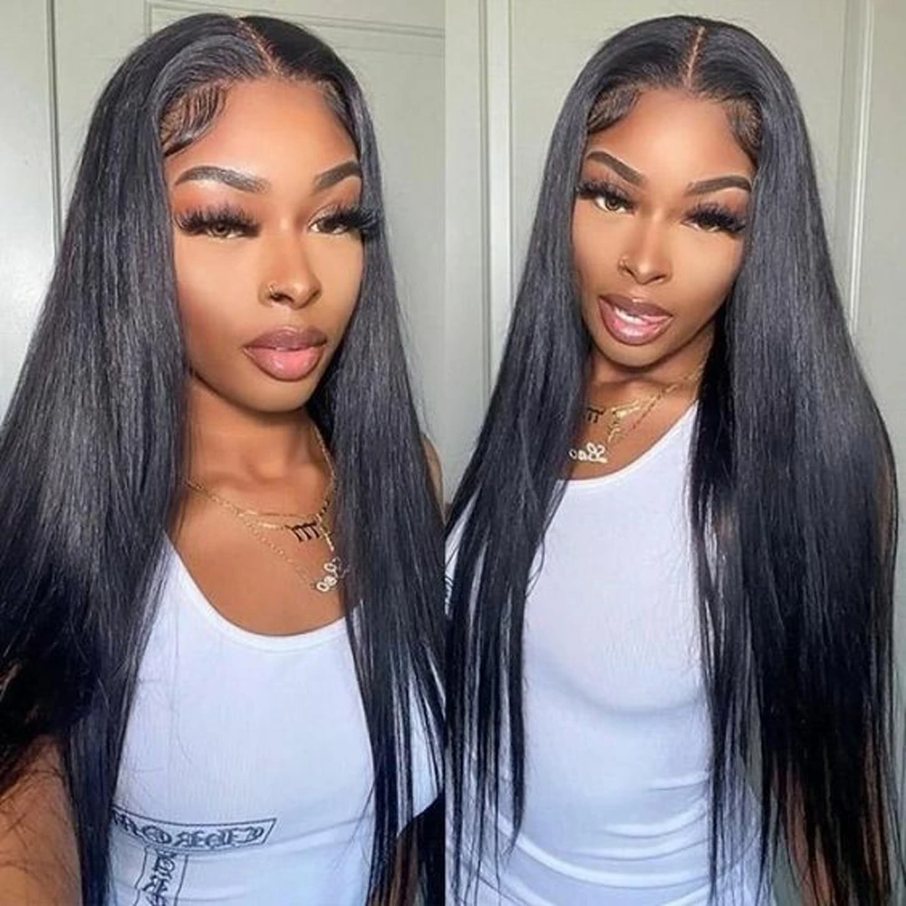 

Straight Lace Frontal Human Hair Wigs For Women Transparent 13x4 13x6 Lace Front Human Hair Wigs PrePlucked 4x4 Lace Closure Wig