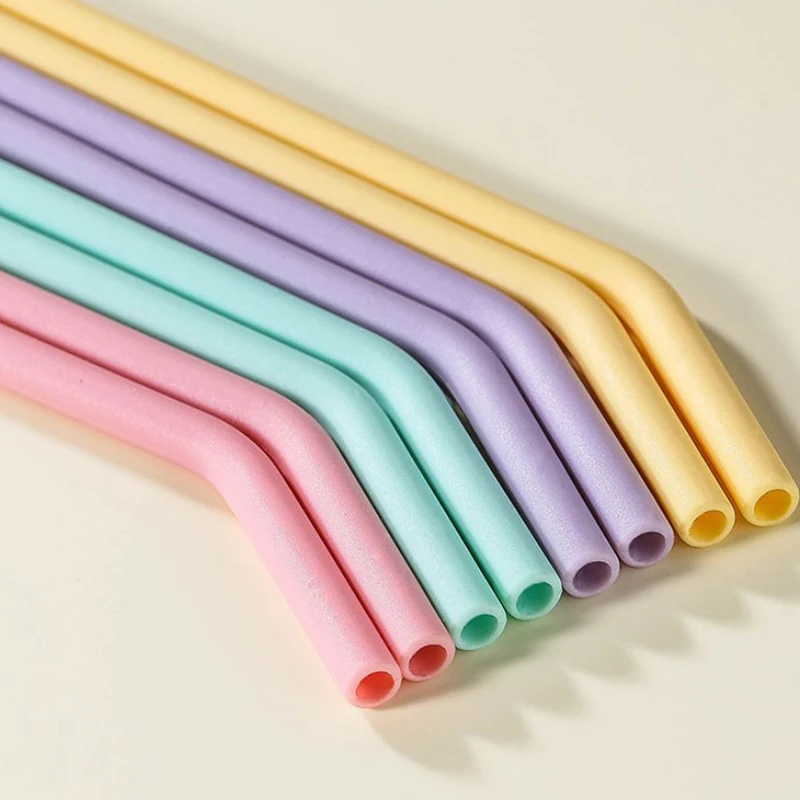 Colorful Silicone Reusable Straws