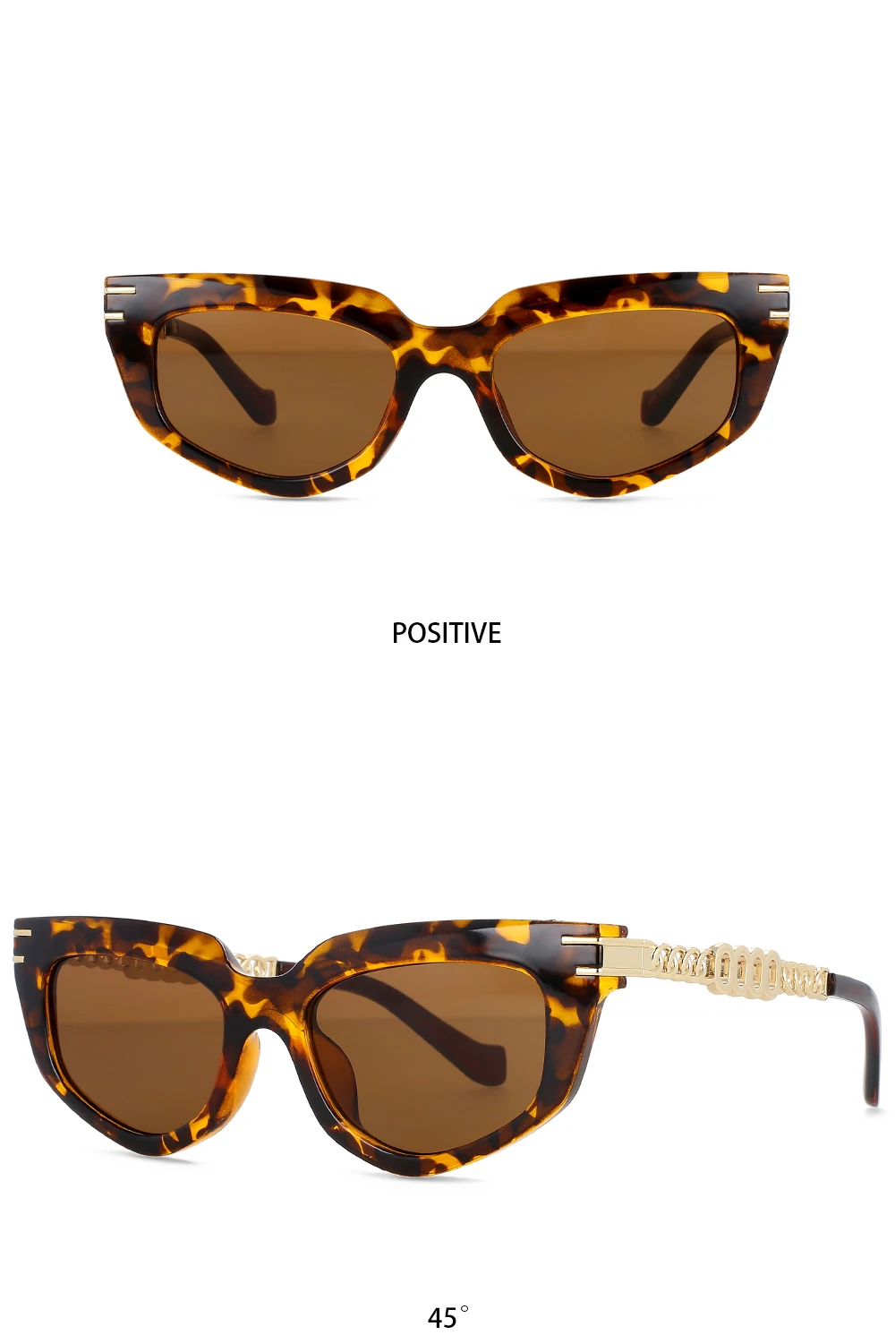 55577 metall Hohl Kette Presbyopie Brille Frauen Katze Augen Retro Luxus Brille Rahmen Marke Designer Computer Literatur Gläser – Detail 9