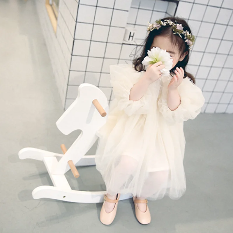 HoneyCherry New Kids Dresses For Girls Spring Girl Dress Child Baby Sweet Princess Dress Designer Dress Baby Girl Clothes 6