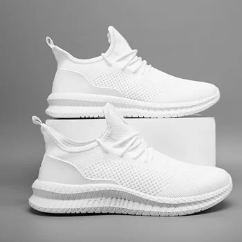 Scarpe da corsa da uomo Sneakers in mesh traspirante Suola in EVA leggera Scarpe da ginnastica da passeggio casual antiscivolo per uomo 1