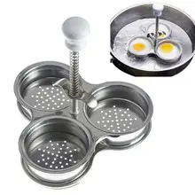 

Stainless Steel Egg Poacher 3 Grid Steamer Eggs Boiler Multi Function Gadgets dropshipping