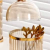 Coffee Spoon Dessert Fork Holder Household Utensil Flatware Organizer Food Storage Canister for Centerpiece 4