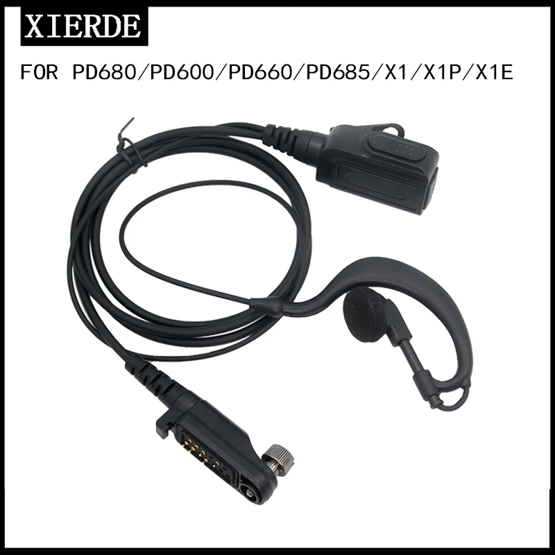 Рация Earhook Mic гарнитура для PD600 PD602 PD605 PD662 PD665 PD680 PD682 PD685 X1P X1E Двусторонняя радиосвязь