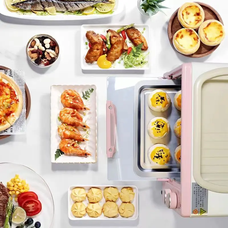 220V 4-in-1 Breakfast Maker with Toasting, Grilling, and Waffle Plates for Quick and Easy Breakfasts 4