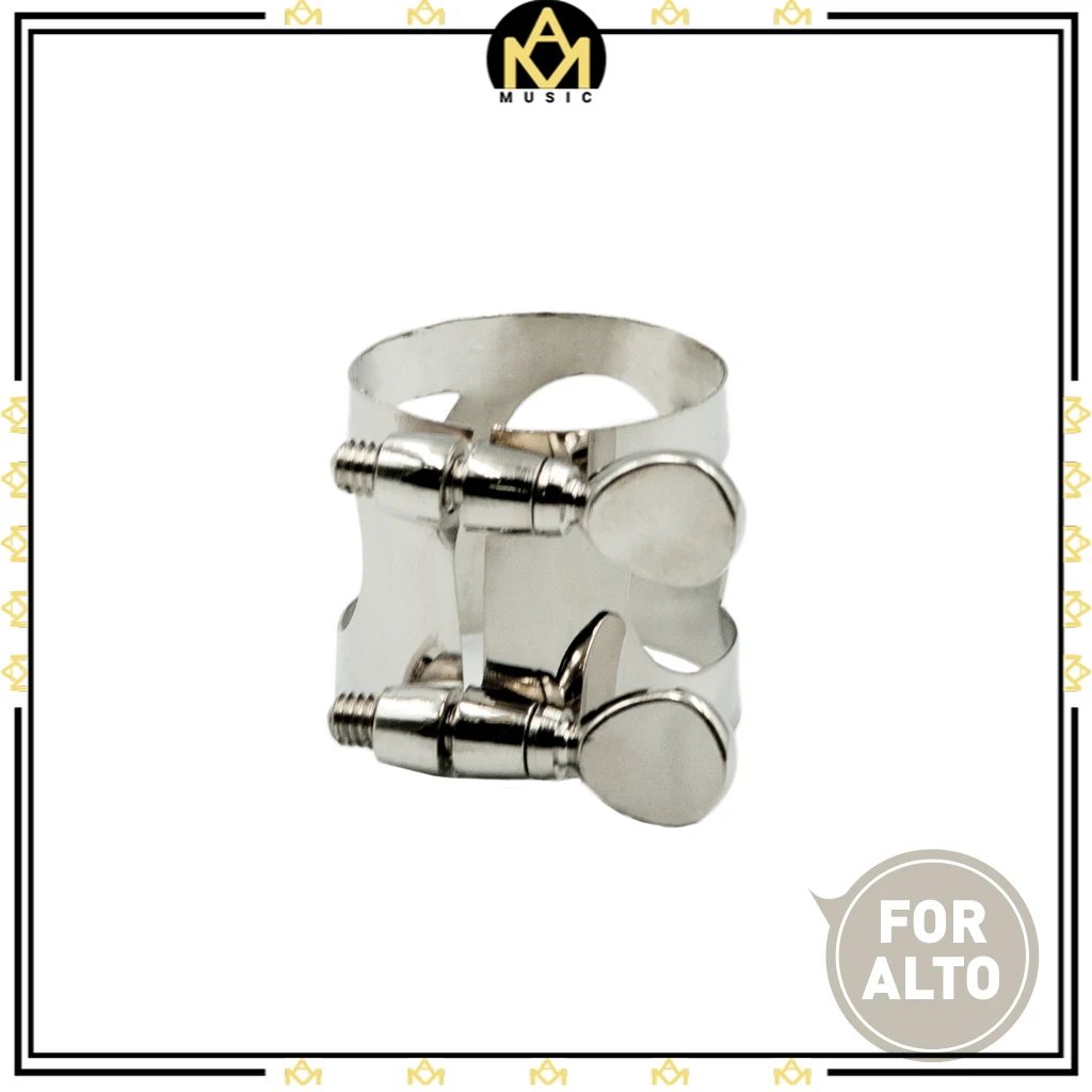 Alto Sax Mouthpiece Ligature Metal  For  Saxophone  W/ Double Screws Woodwind Parts цена и фото