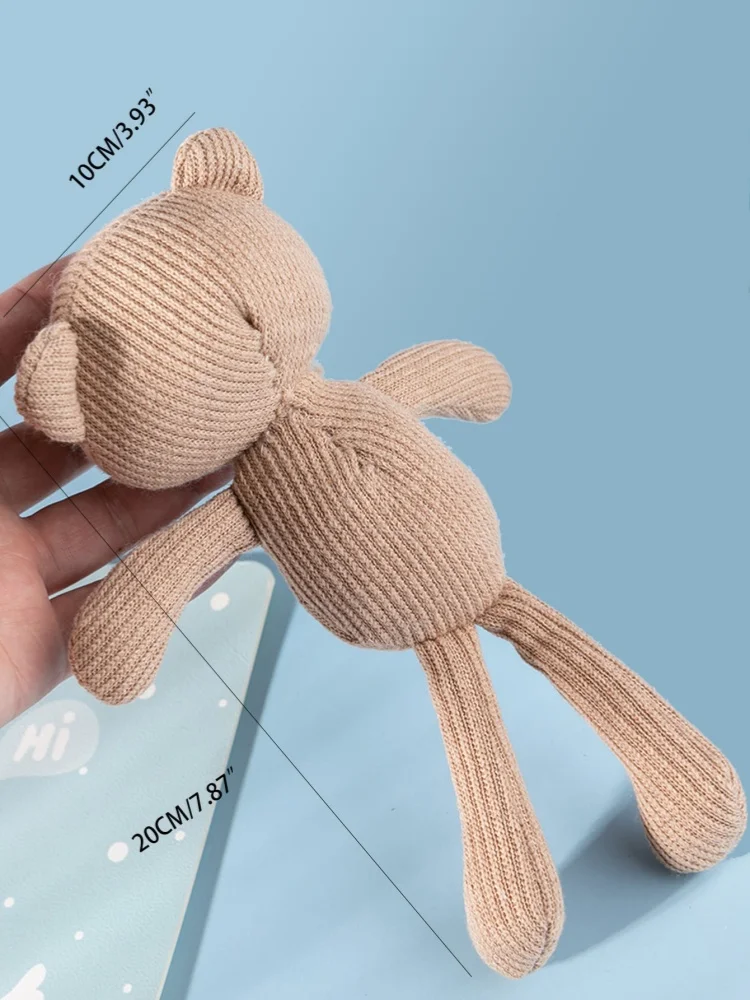 1pc Small Bear Design Pet Plush Toy 5