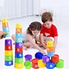 Stacking Game Cup Children Board Game Hand Speed Competition Fold Cup with Numbers Letters Shapes Early Education Puzzle Toy 2