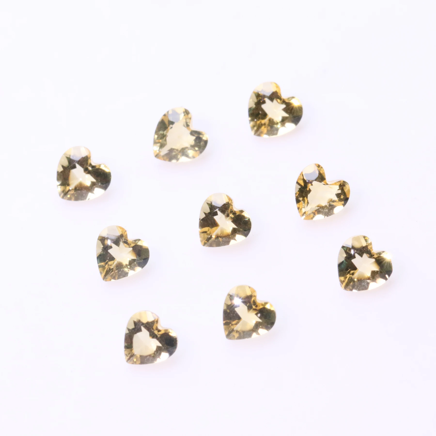 

Hot Selling 100% Genuine Gemstone Heart Shape Natural Citrine Quartz Stone for Jewelry Making