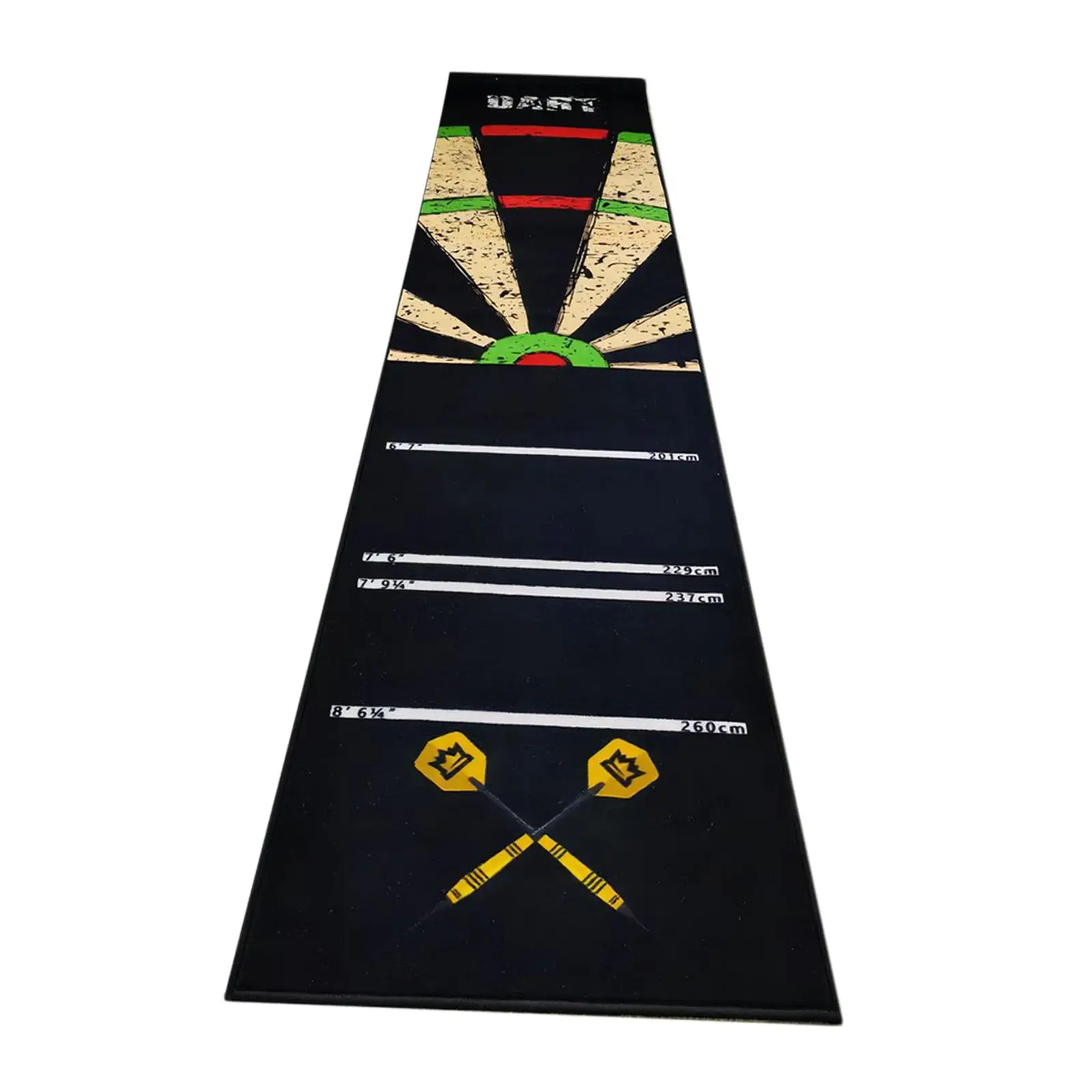 Bull's Carpet Tappetino Per Freccette 120 – 280x66 Cm, Antiscivolo, Con Segna Linea Ufficiale, Protezione Pavimento - 4