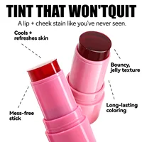 MLSMILE Jelly Blush Lip Cheek Dual-use Clear Lip Dye Lipstick Brightening Lip Gloss Stick Longlasting Easy To Smudge Cosmetics 2