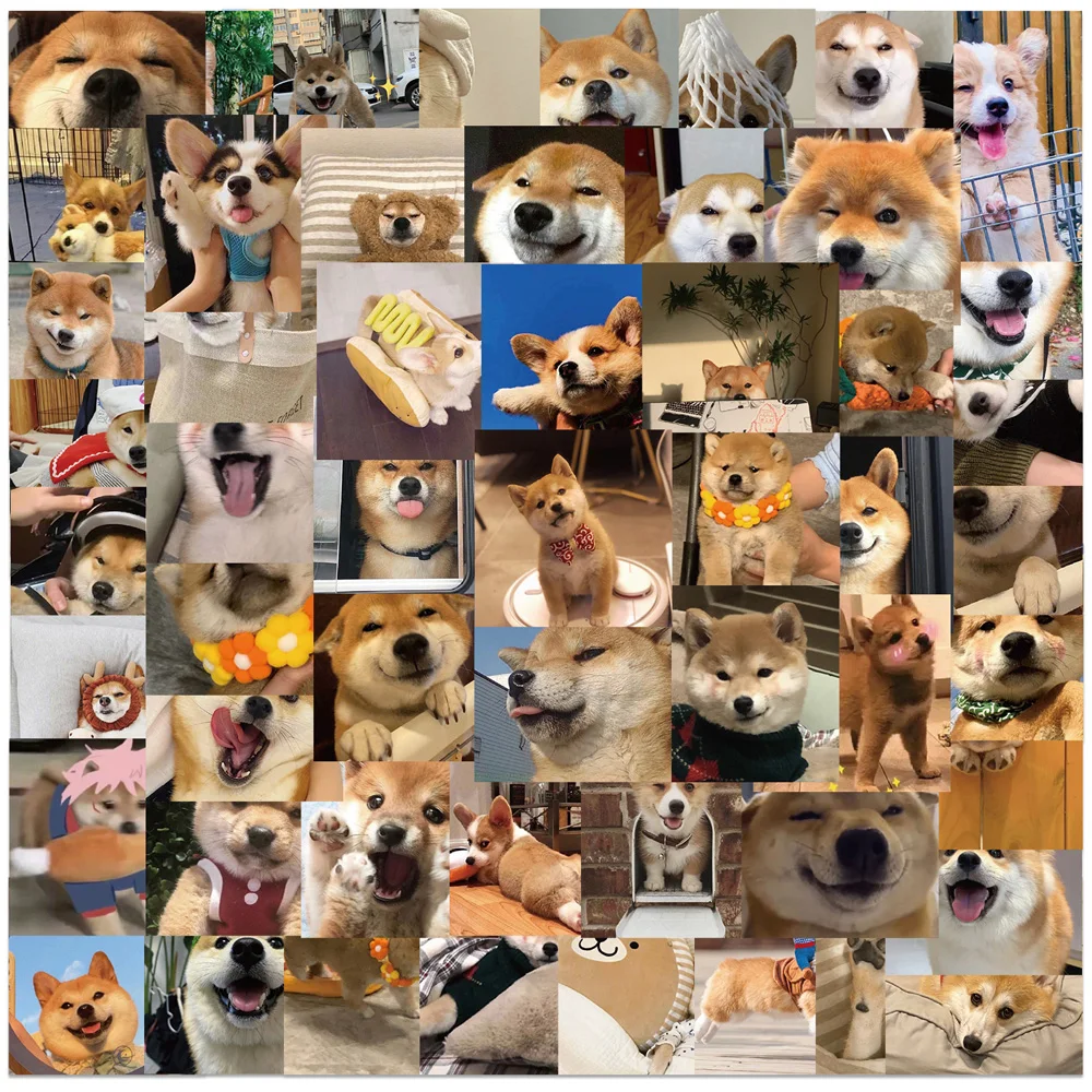 

10/30/55pcs Cute Animal Dog Meme Cartoon Stickers Scrapbook Laptop Phone Luggage Stationery Waterproof Sticker Decal Kids Toy