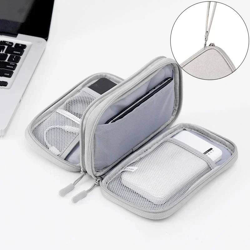 Travel Cable Bag Portable Digital Storage Pouch Charger Data Cable USB Bag Organizer Waterproof Electronic Accessory Storage Bag - 3