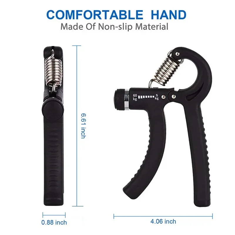 Ergonomic Spring Grip Wrist & Arm Strength Training Device