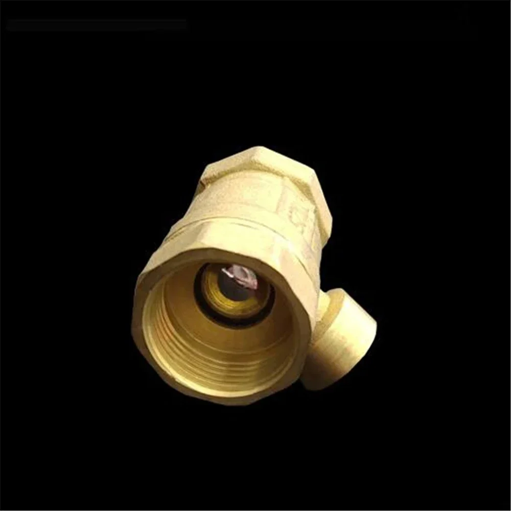 Brass Double Inner Wire Cross Lock Valve Magnetic Word Heating Key Valve Special Floor Heating Switch Lock Ball