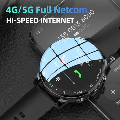 남성용 듀얼 HD 카메라 풀 터치 스크린, 심박수, IP67 방수, 64G SIM 통화, 4G NET, A3 글로벌 안드로이드 스마트워치, 신제품 3