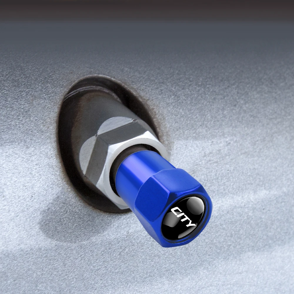 4pcs tire valve caps stem cover for Honda Jazz Fit etc.