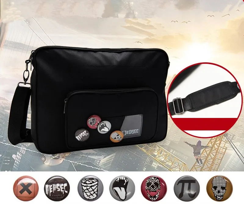 Guarda I Cani 2 Borsa A Tracolla Cosplay Markus Holloway Borsa A Tracolla Oxford Leisure Bag