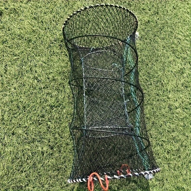 1pc Foldable Spring Fishing Cage,Fishing Net for Crab, Fishing Tackle 2