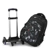 School Rolling backpack bag School Bags with wheels Student wheeled Backpacks for boys Children School Trolley Bag Waterproof 2