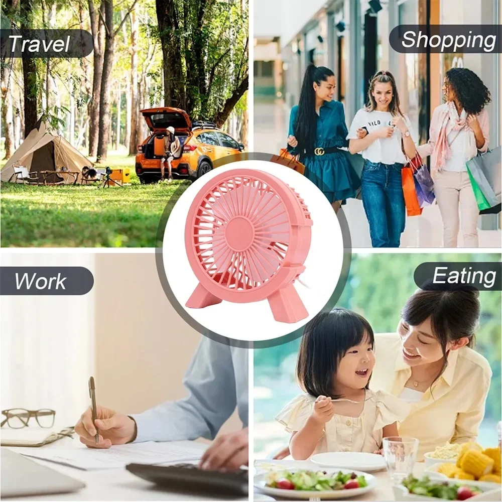 Portable USB Fans Cooling Fan Mute Ultra Quiet Suitable For Home Desk Office Bedroom Silent Table Standing Mini Desk Fans