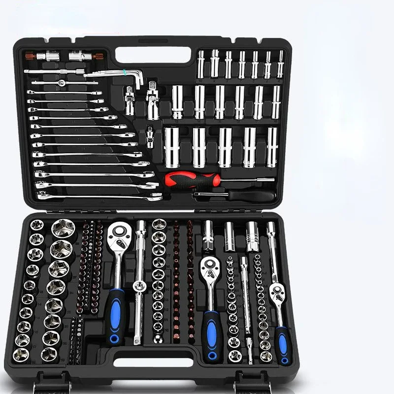 

Car repair kit set, multi-functional socket wrench set, combination sleeve, ratchet plate, hand repair car hardware tool