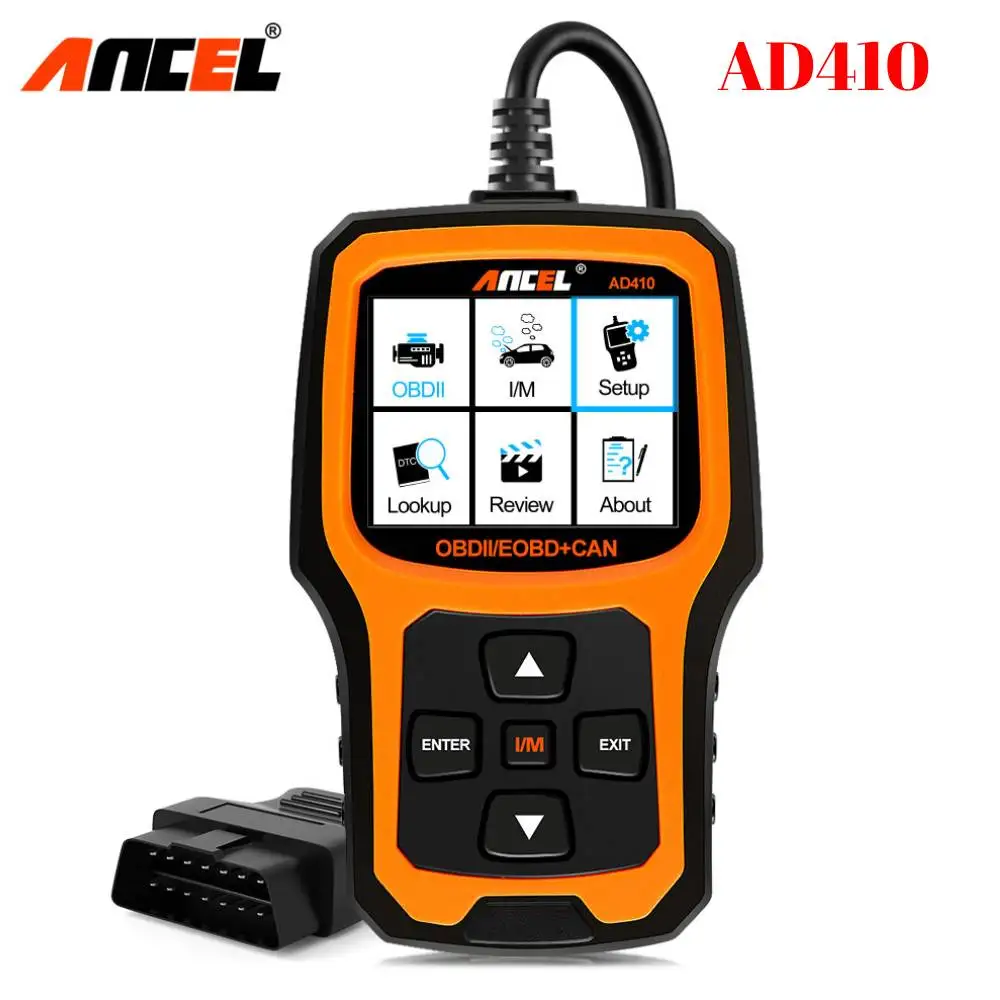 ANCEL AD410 OBD2 Scanner Automotive Car Diagnostic Tool Engine Code Reader Erase Error Codes Multi Languages Auto OBD II Scanner